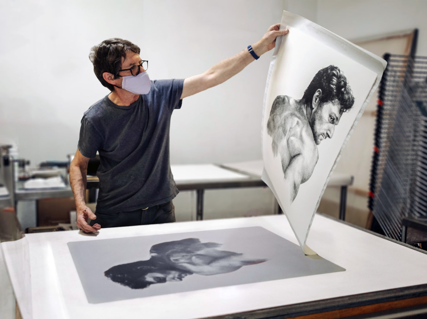 Brian Image Compositev3 Master Printer, Brian Shure, with a limited edition Simon Haas print in 2020.