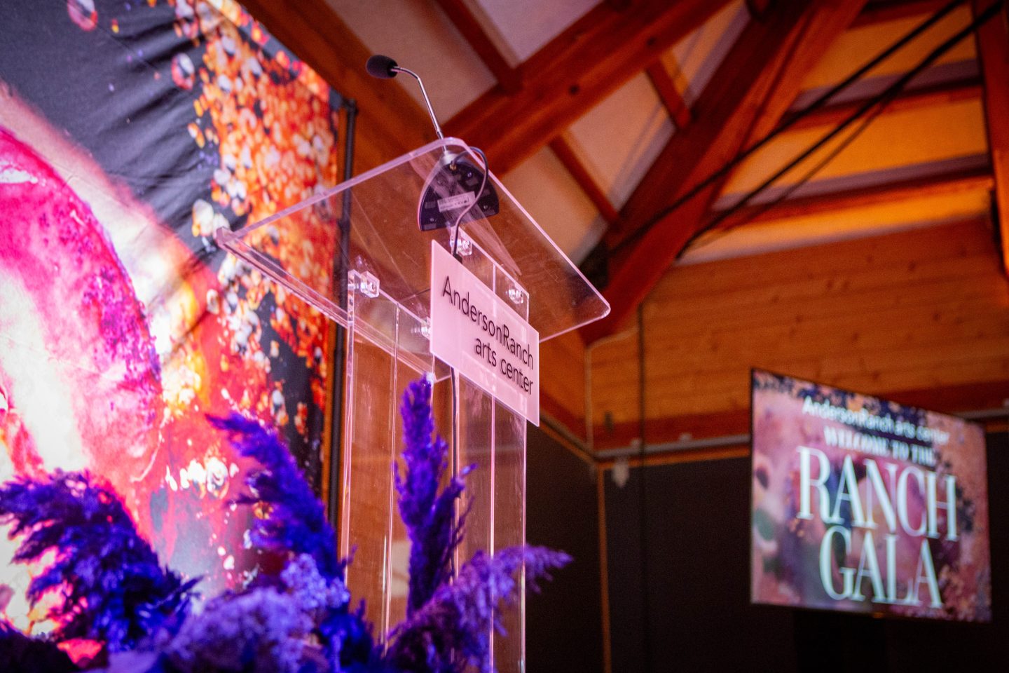Anderson Ranch Arts Center Gala Podium