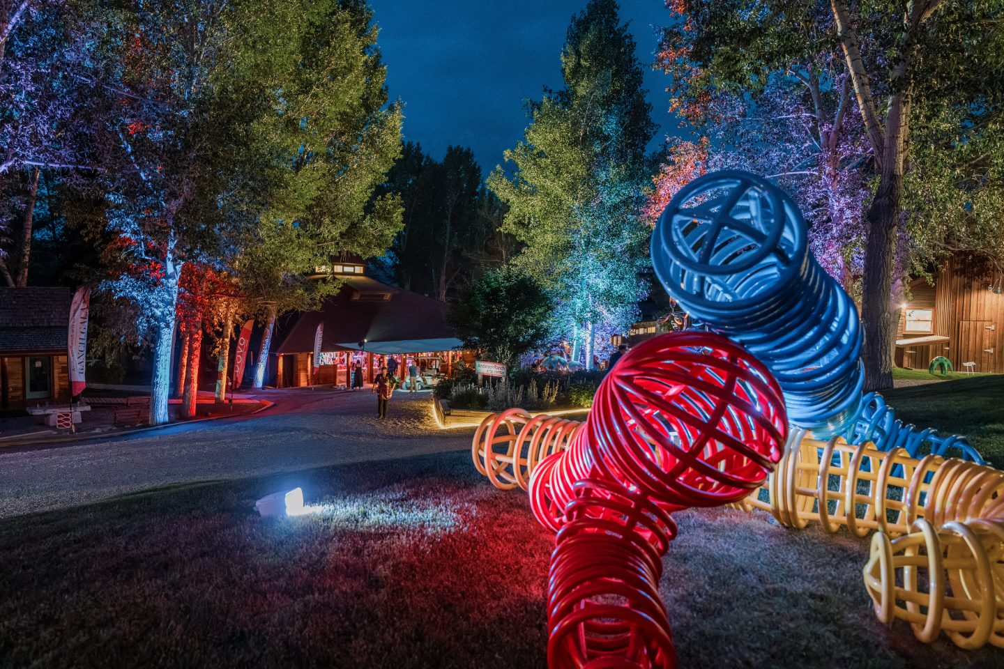 Anderson Ranch Art Center sculpture with lights