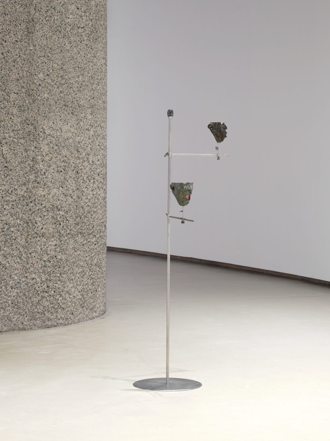 Julia Phillips, Harmonizer, 2026, ceramic and stainless steel sculpture
